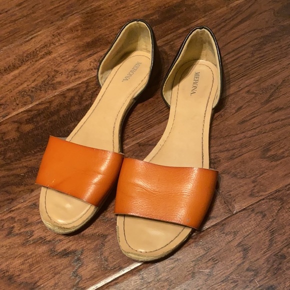 Merona brown & black flats sandals open toe size 8​ - Picture 3 of 7